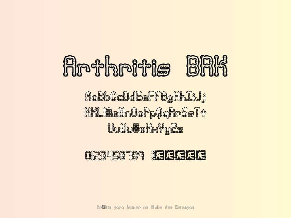 Fonte Arthritis Brk Grátis Para Baixar