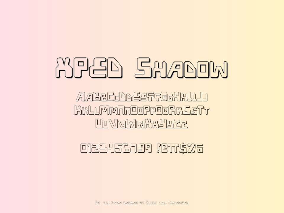 Fonte Xped Shadow Grátis Para Baixar