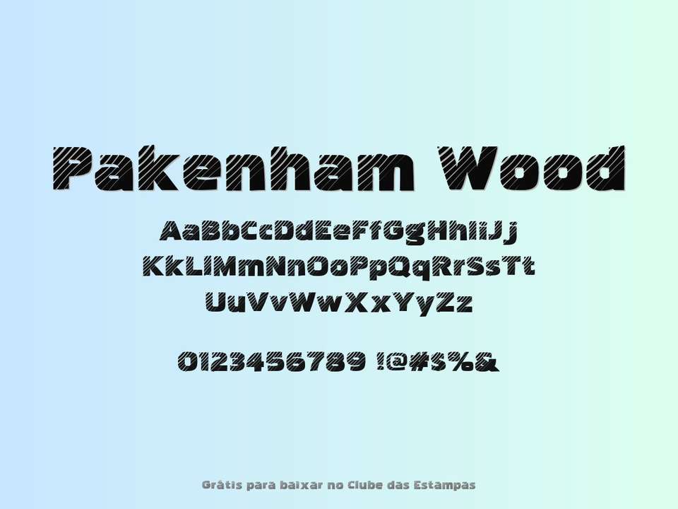 Fonte Pakenham Wood Grátis Para Baixar