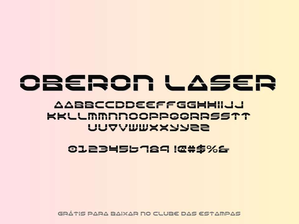 Fonte Oberon Laser Grátis Para Baixar
