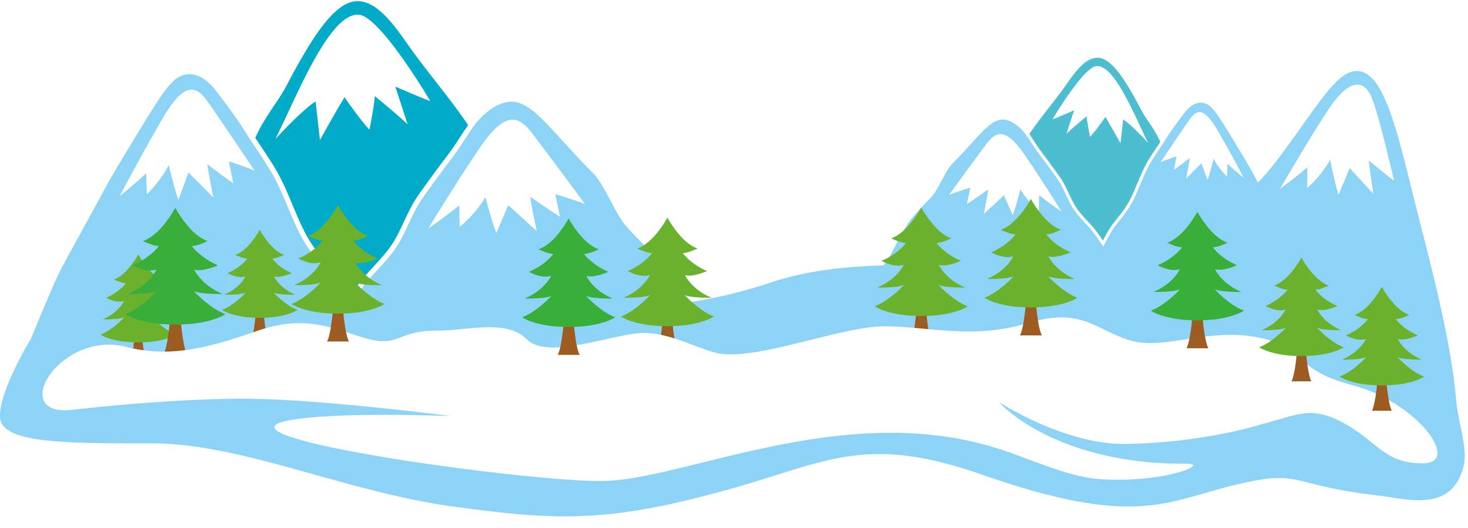 Paisagem Alpina Invernal Com Árvores Natureza Png Grátis Para Baixar