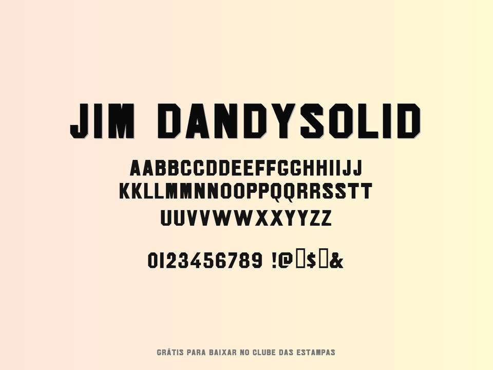 Fonte Jim Dandysolid Grátis Para Baixar