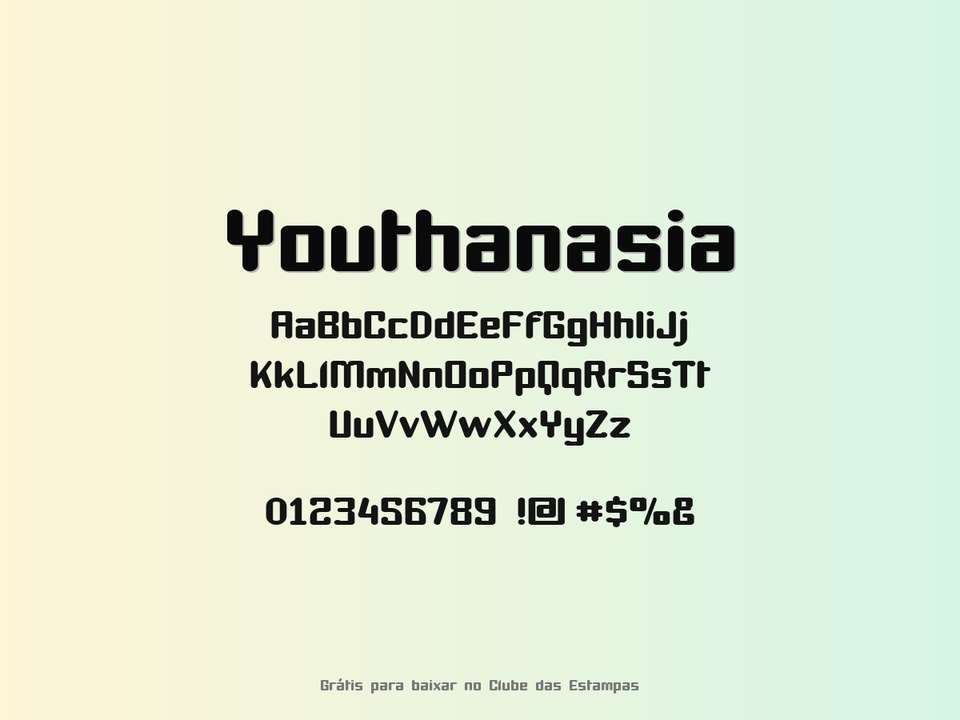 Fonte Youthanasia Grátis Para Baixar