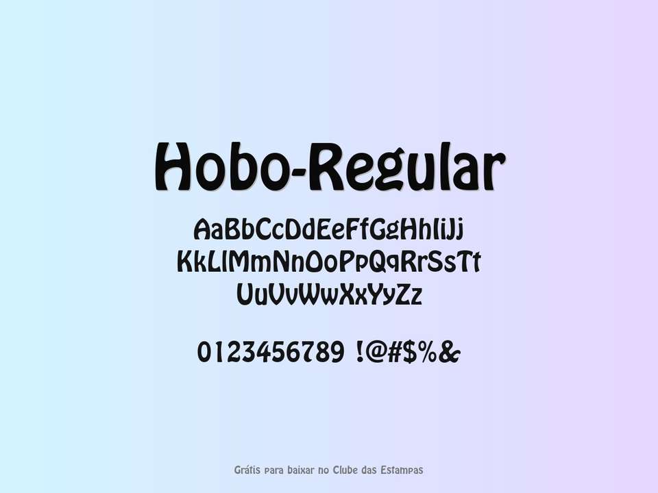 Fonte Hobo Regular Grátis Para Baixar
