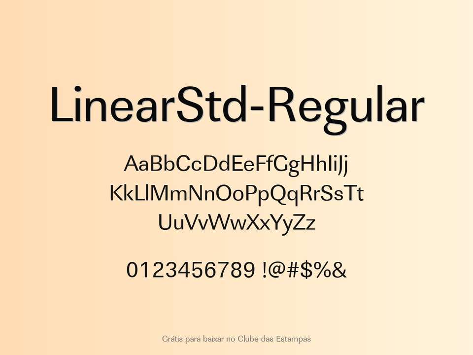 Fonte Linearstd Regular Grátis Para Baixar