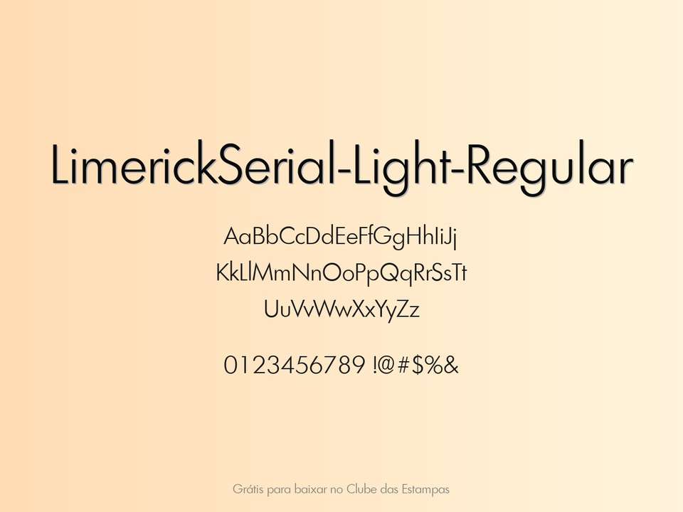 Fonte Limerickserial Light Regular Grátis Para Baixar