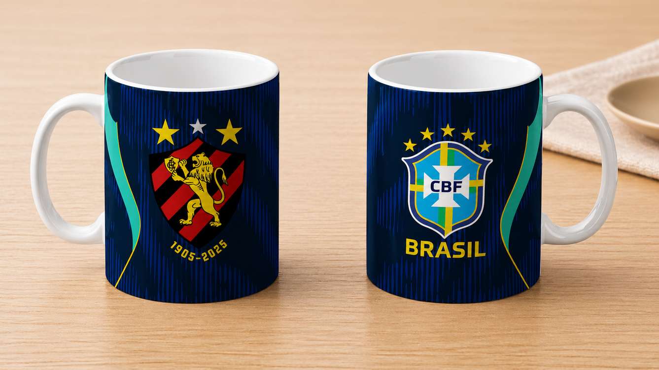 Arte Para Caneca Seleção Brasileira Brasil Selecao Brasiliense 1