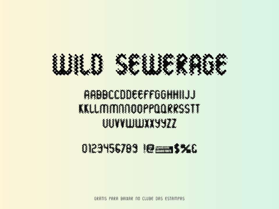 Fonte Wild Sewerage Grátis Para Baixar