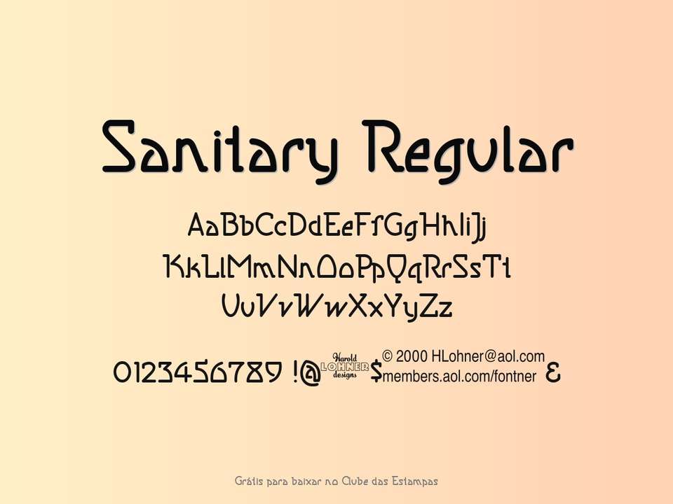 Fonte Sanitary Regular Grátis Para Baixar