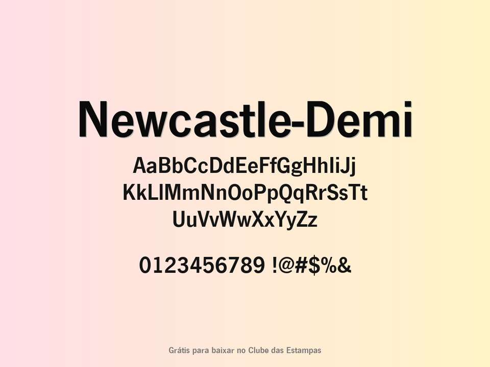 Fonte Newcastle Demi Grátis Para Baixar
