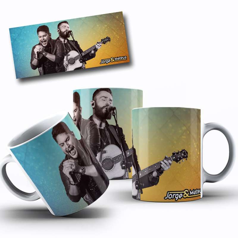 Arte Para Caneca Jorge & Mateus Música Cantores 4