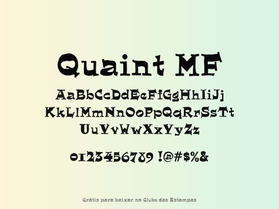 Fonte Quaint Mf Grátis Para Baixar