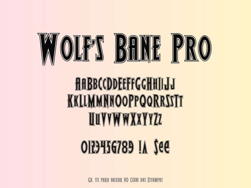 Fonte Wolf's Bane Pro Grátis Para Baixar