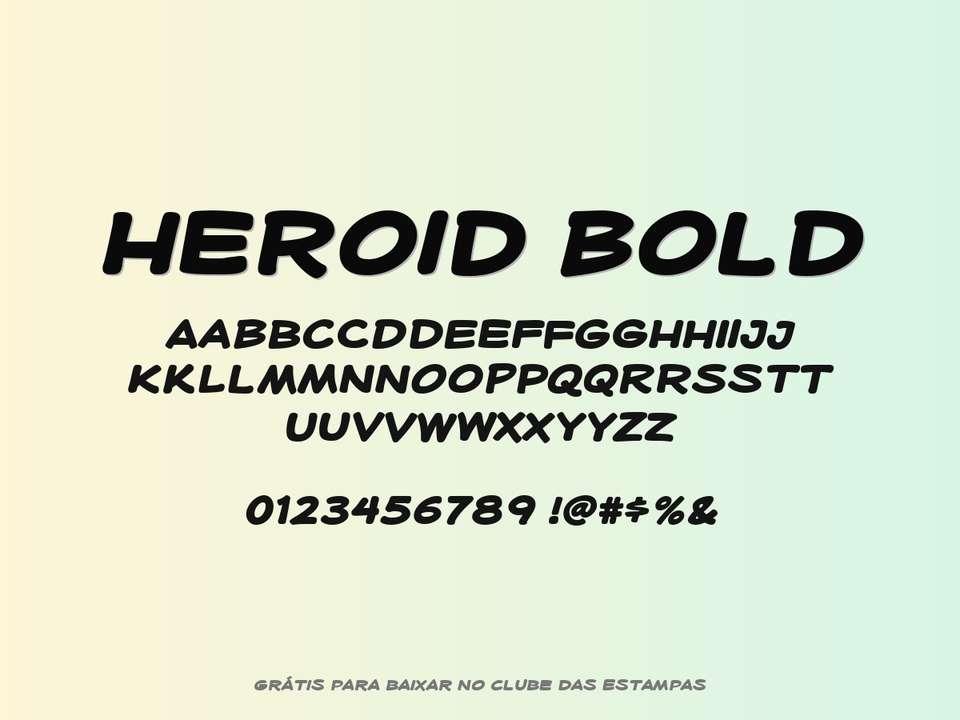 Fonte Heroid Bold Grátis Para Baixar