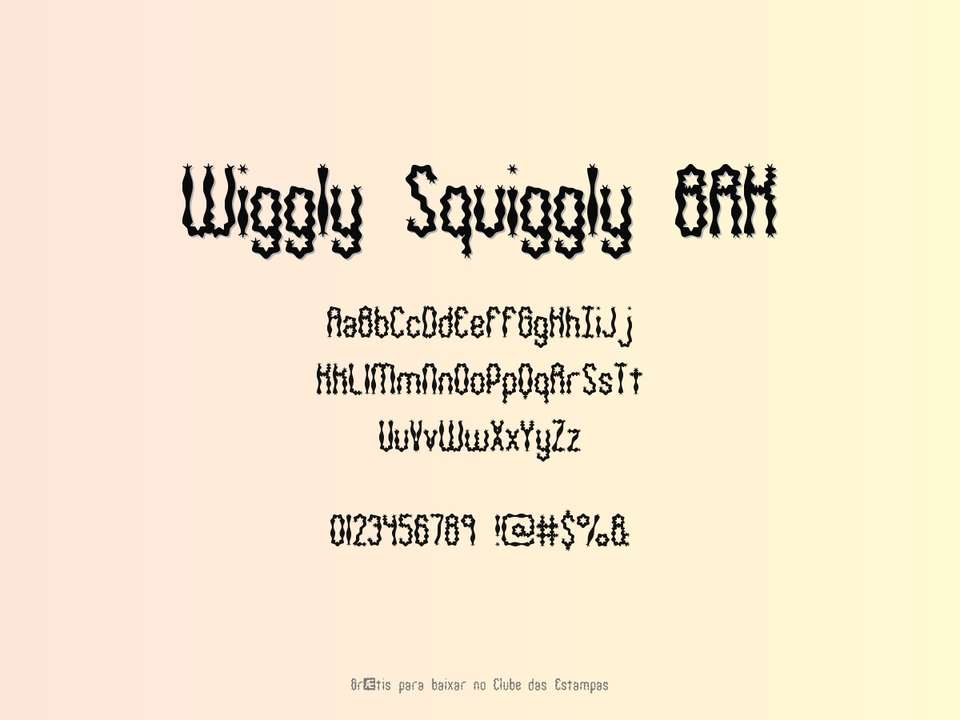 Fonte Wiggly Squiggly Brk Grátis Para Baixar