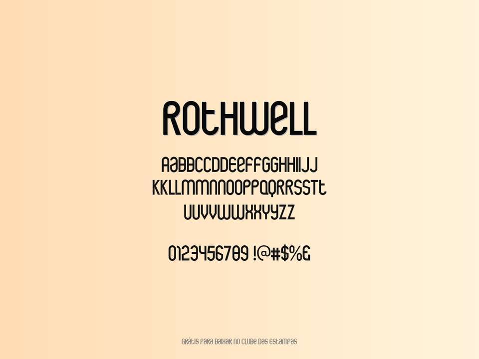 Fonte Rothwell Grátis Para Baixar