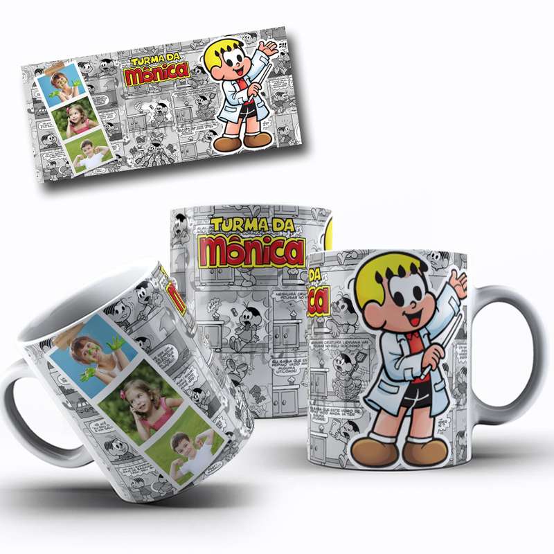 Arte Para Caneca Turma Da Monica Personagens Serie Cartoon 16