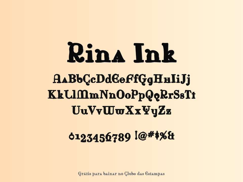 Fonte Rina Ink Grátis Para Baixar
