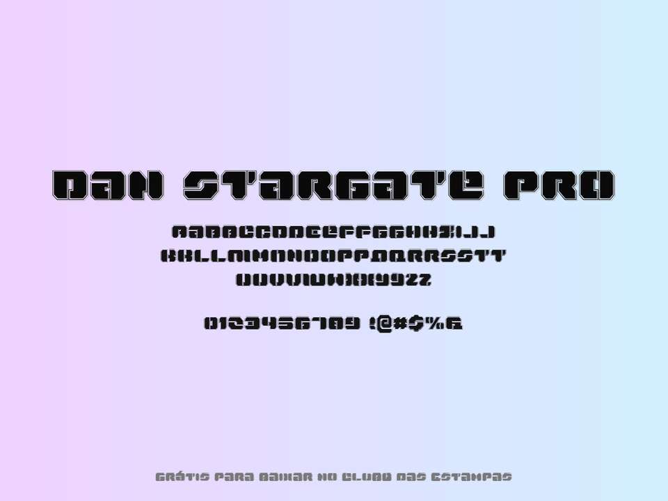 Fonte Dan Stargate Pro Grátis Para Baixar