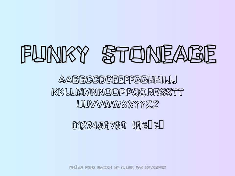 Fonte Funky Stoneage Grátis Para Baixar