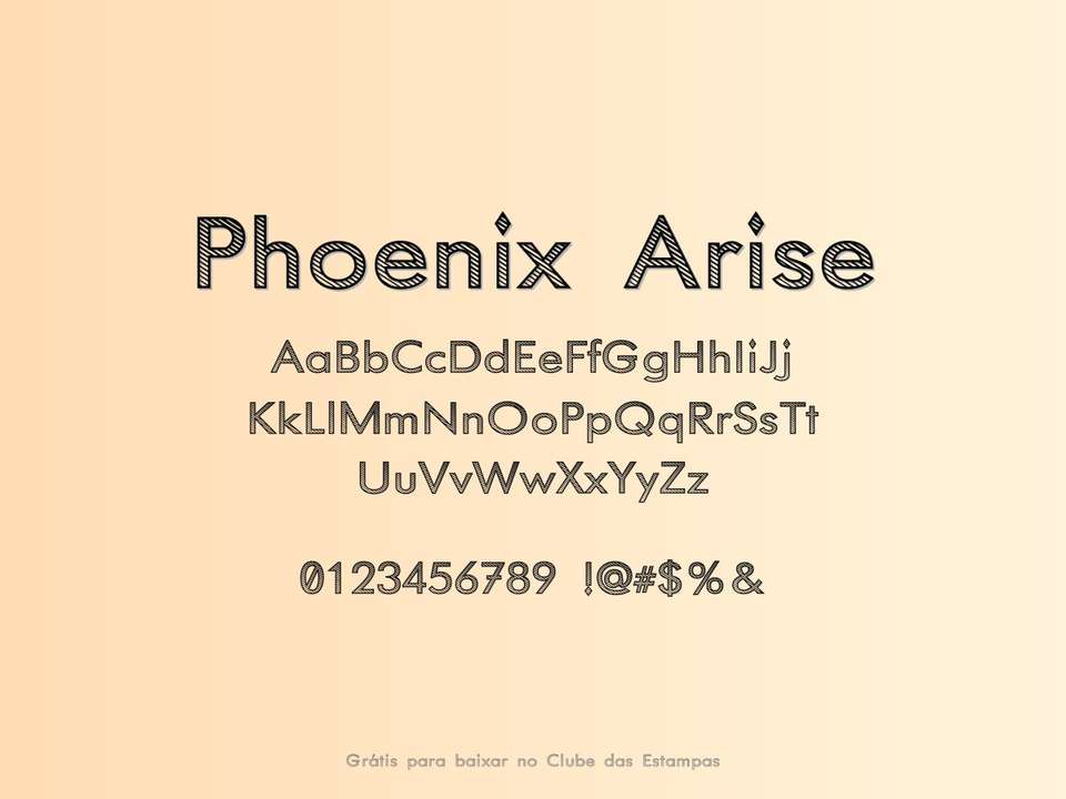 Fonte Phoenix Arise Grátis Para Baixar