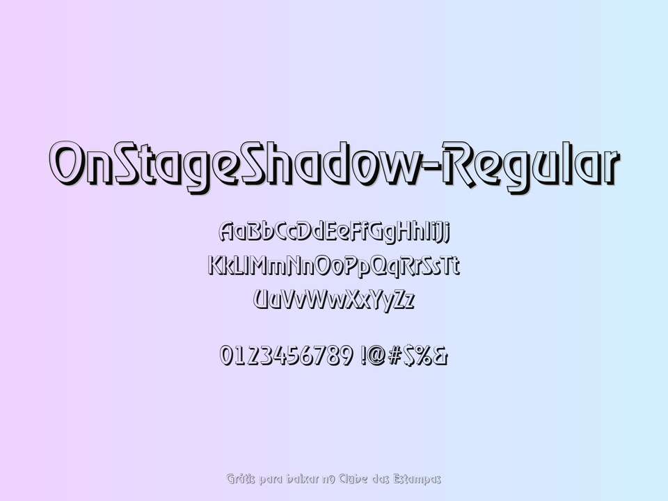 Fonte Onstageshadow Regular Grátis Para Baixar