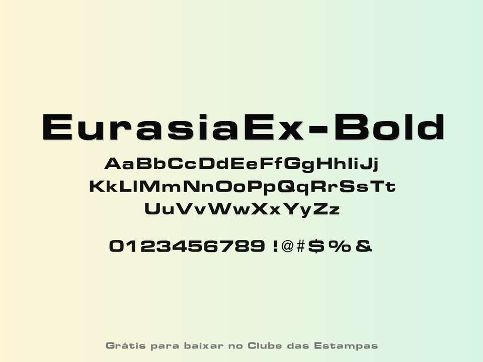 Fonte Eurasiaex Bold Grátis Para Baixar