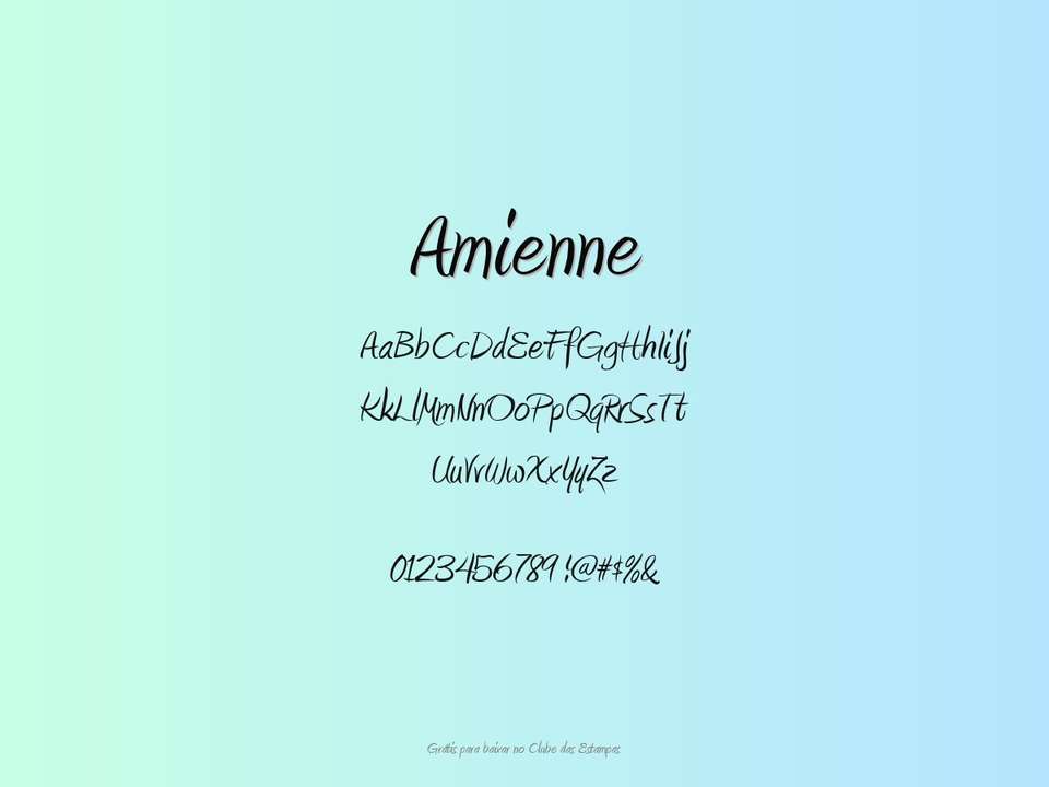 Fonte Amienne Grátis Para Baixar