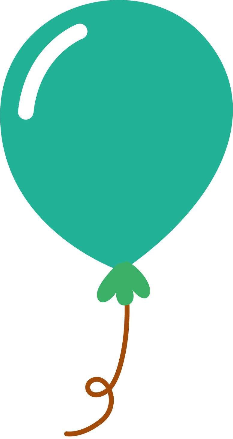 Balão Festivo Turquesa Vibrante Decoração Png Grátis Para Baixar