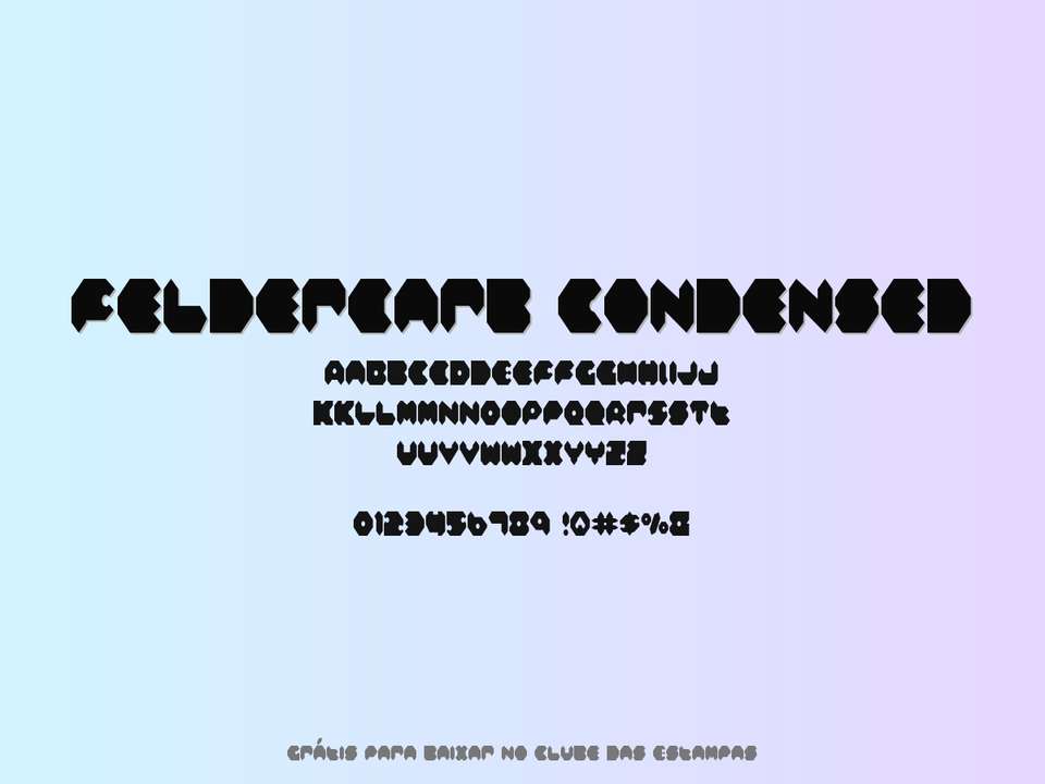 Fonte Feldercarb Condensed Grátis Para Baixar