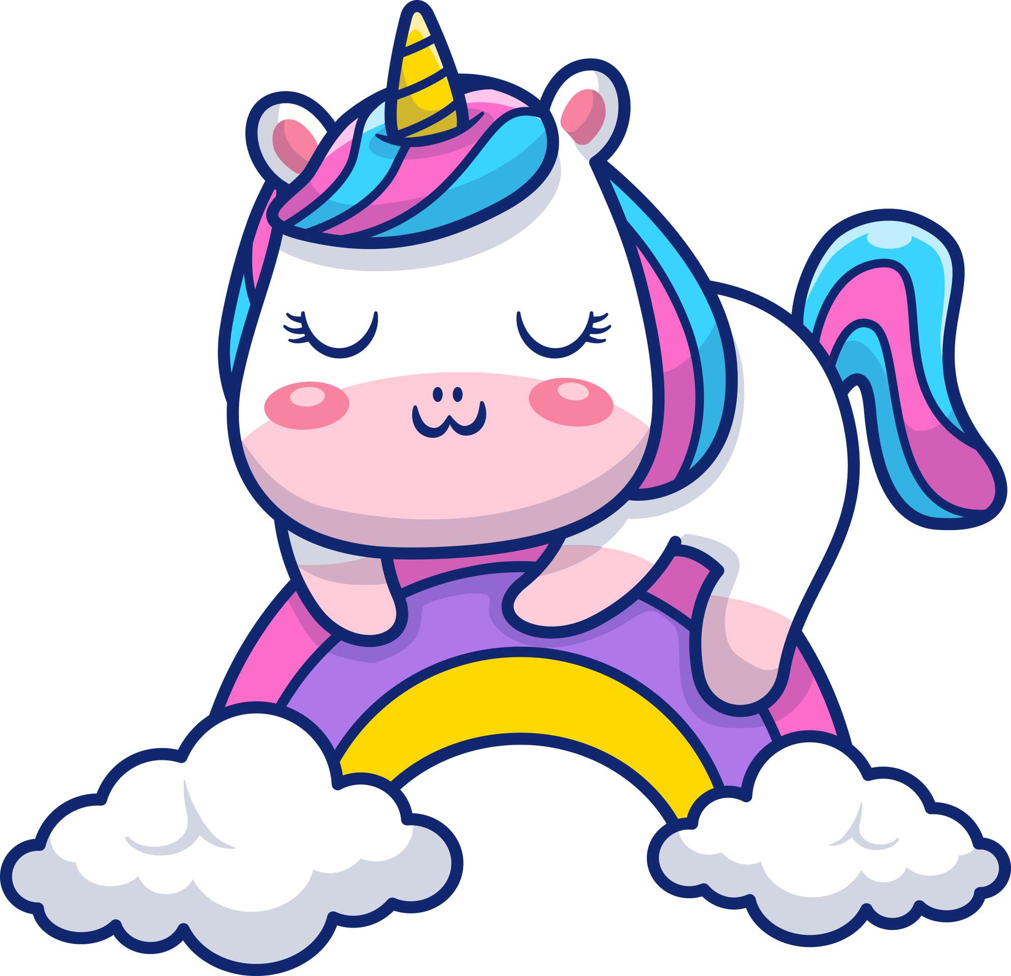 Personagem Unicornio Fofo Cute Png (9)
