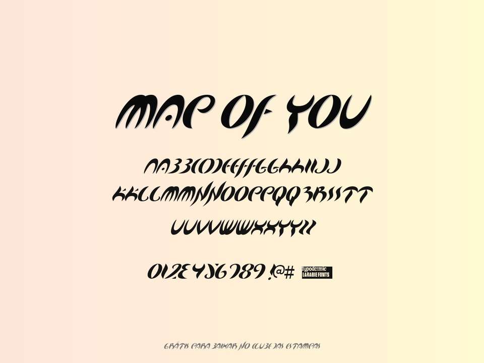 Fonte Map Of You Grátis Para Baixar