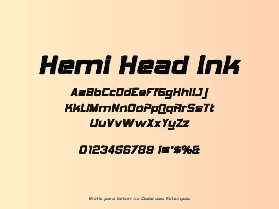 Fonte Hemi Head Ink Grátis Para Baixar