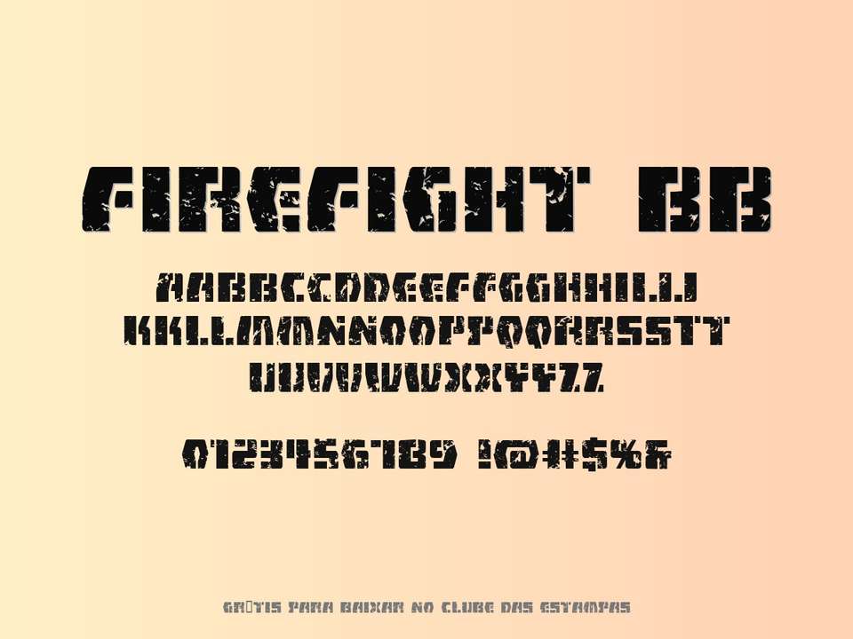 Fonte Firefight Bb Grátis Para Baixar