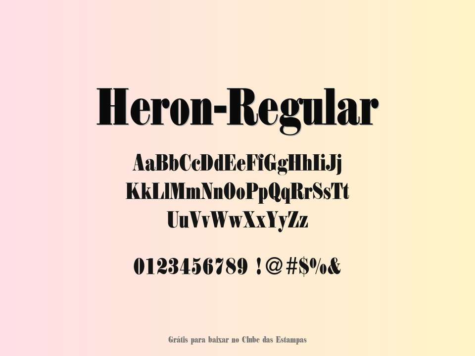 Fonte Heron Regular Grátis Para Baixar