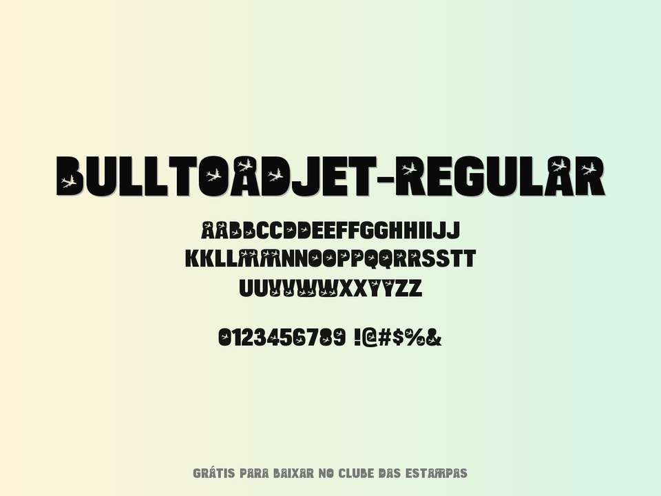 Fonte Bulltoadjet Regular Grátis Para Baixar
