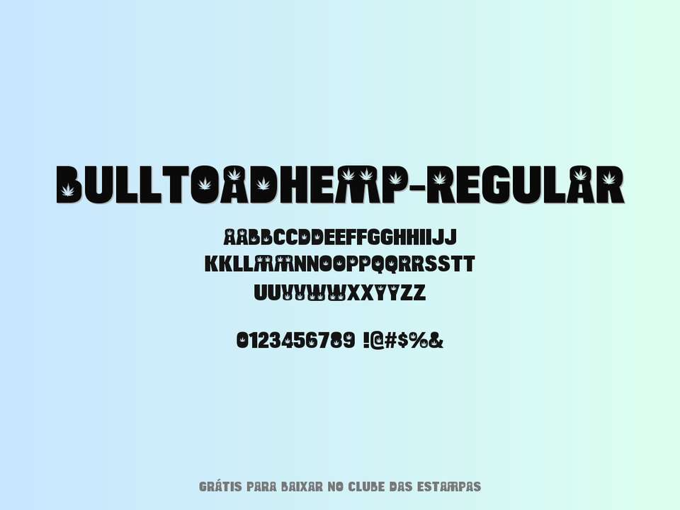 Fonte Bulltoadhemp Regular Grátis Para Baixar