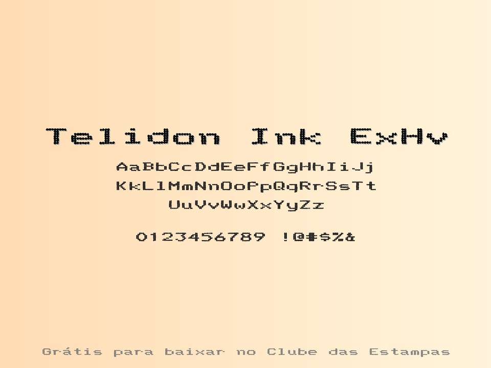 Fonte Telidon Ink Exhv Grátis Para Baixar