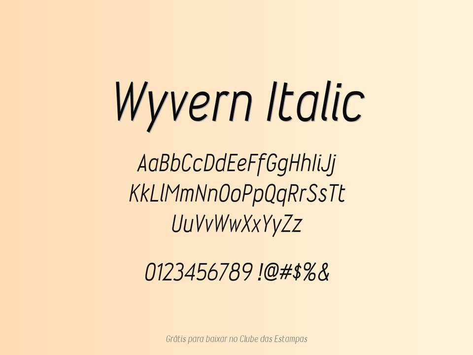 Fonte Wyvern Italic Grátis Para Baixar