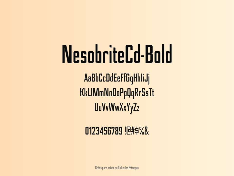 Fonte Nesobritecd Bold Grátis Para Baixar