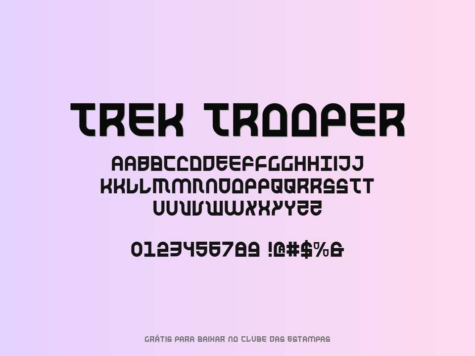 Fonte Trek Trooper Grátis Para Baixar