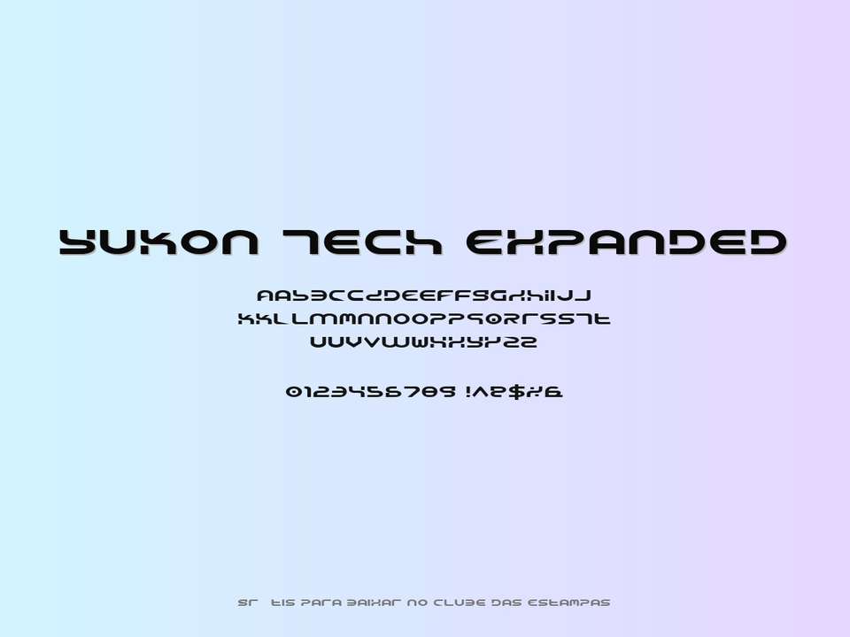 Fonte Yukon Tech Expanded Grátis Para Baixar