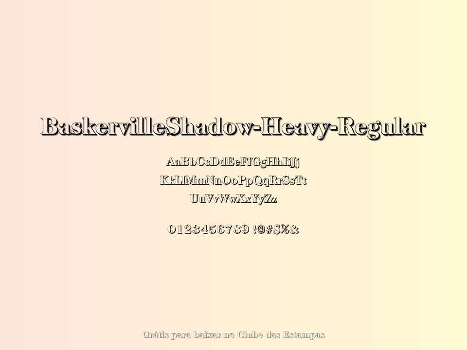 Fonte Baskervilleshadow Heavy Regular Grátis Para Baixar