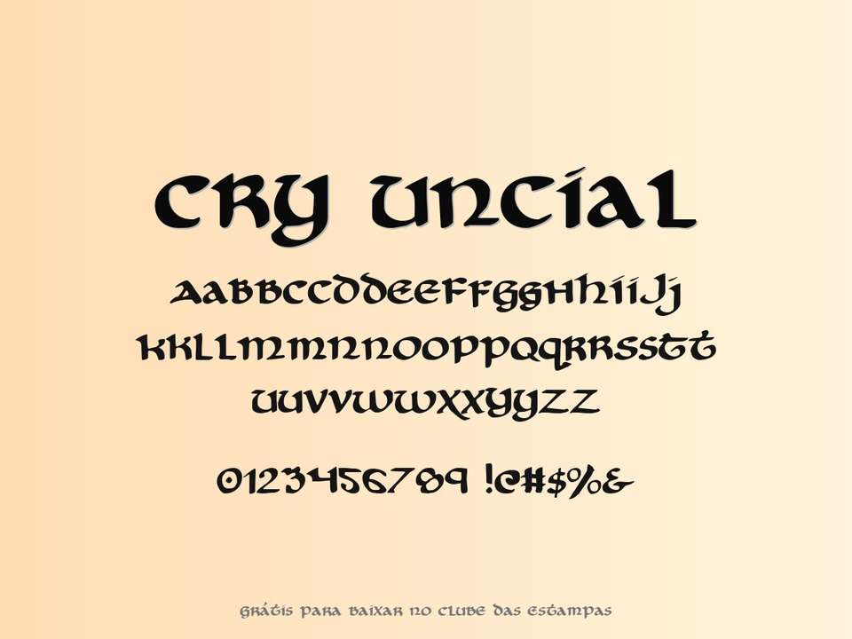 Fonte Cry Uncial Grátis Para Baixar