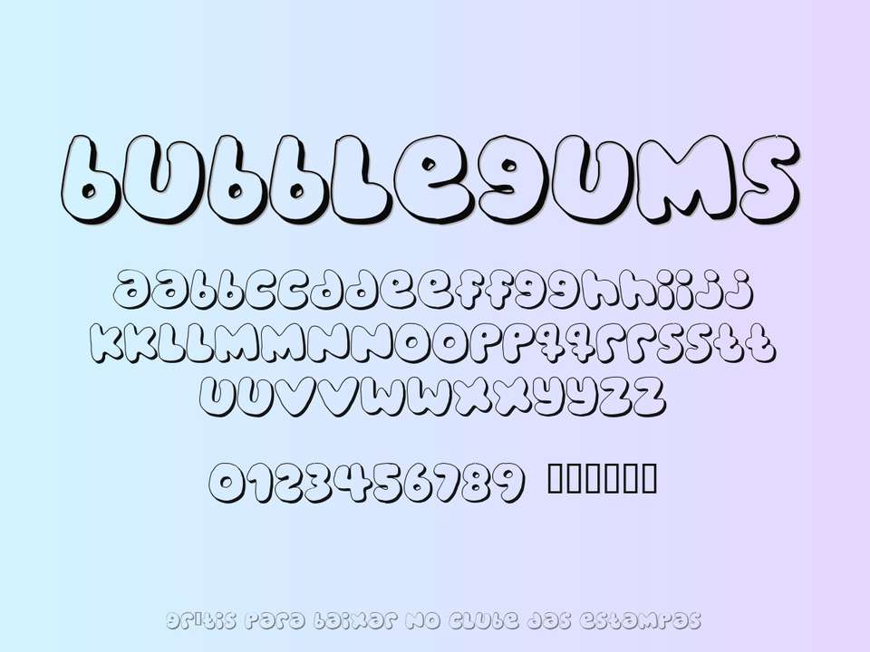 Fonte Bubblegums Grátis Para Baixar
