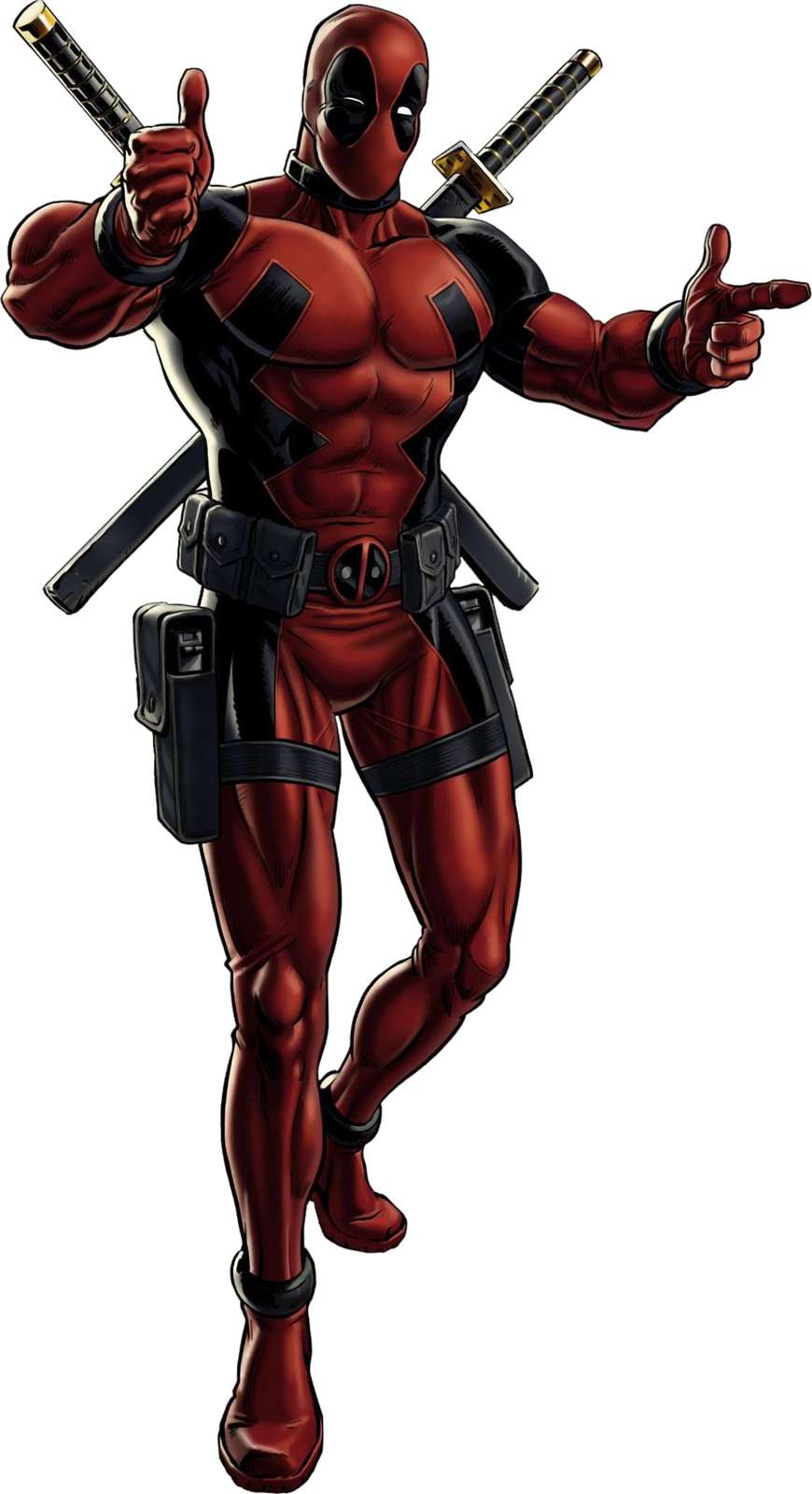 Mercenário Traje Vermelho E Preto Super Heróis Png Grátis Para Baixar