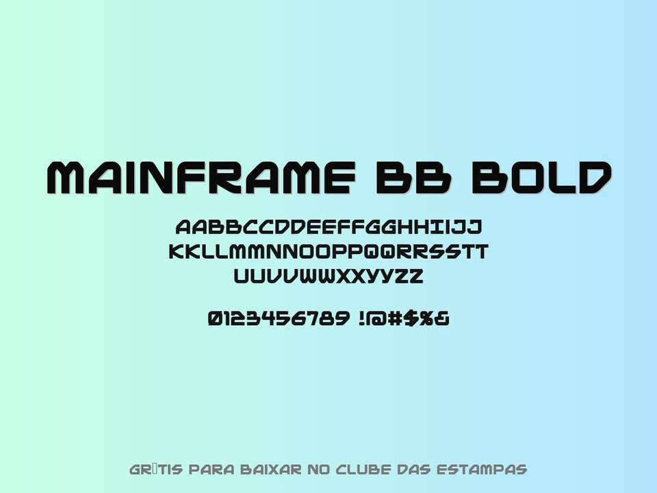 Fonte Mainframe Bb Bold Grátis Para Baixar