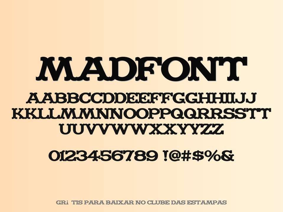 Fonte Madfont Grátis Para Baixar