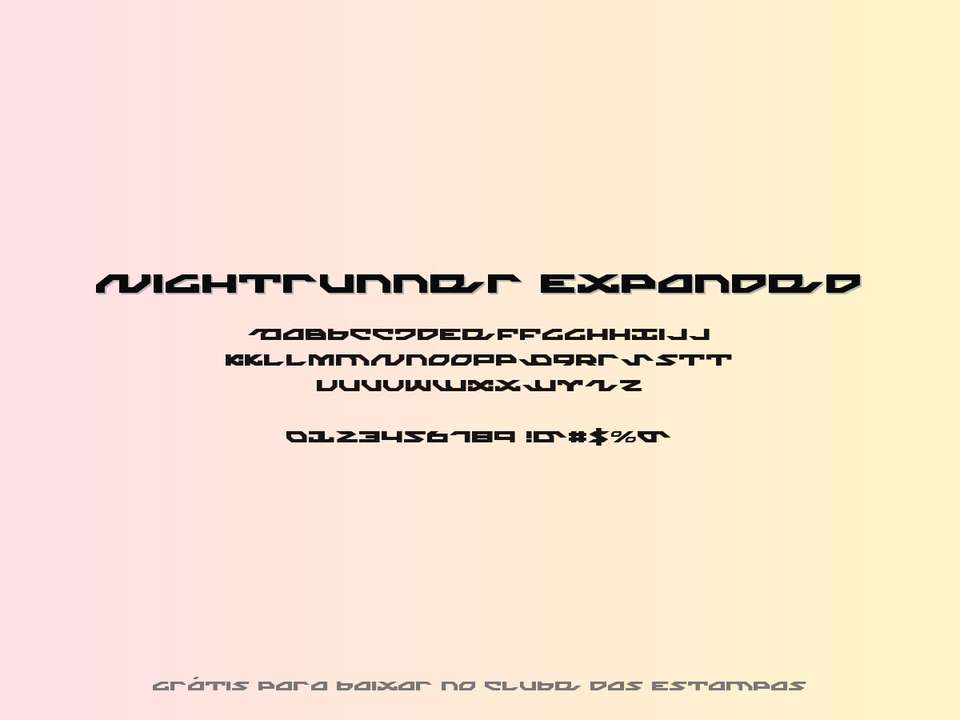 Fonte Nightrunner Expanded Grátis Para Baixar