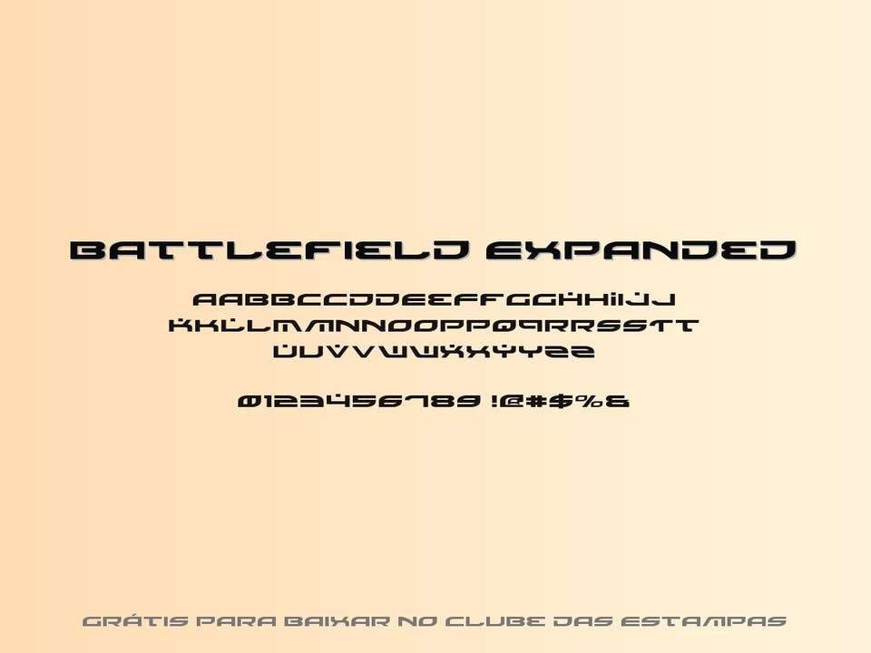 Fonte Battlefield Expanded Grátis Para Baixar